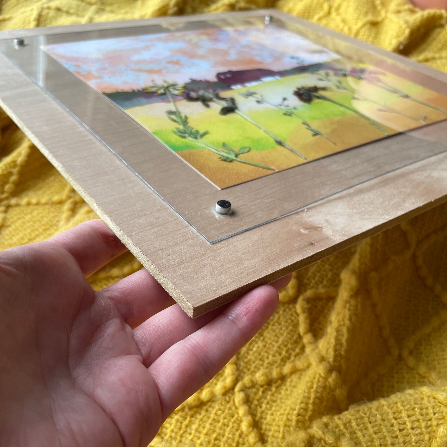 Wildflower Barn - Framed Nature Collage