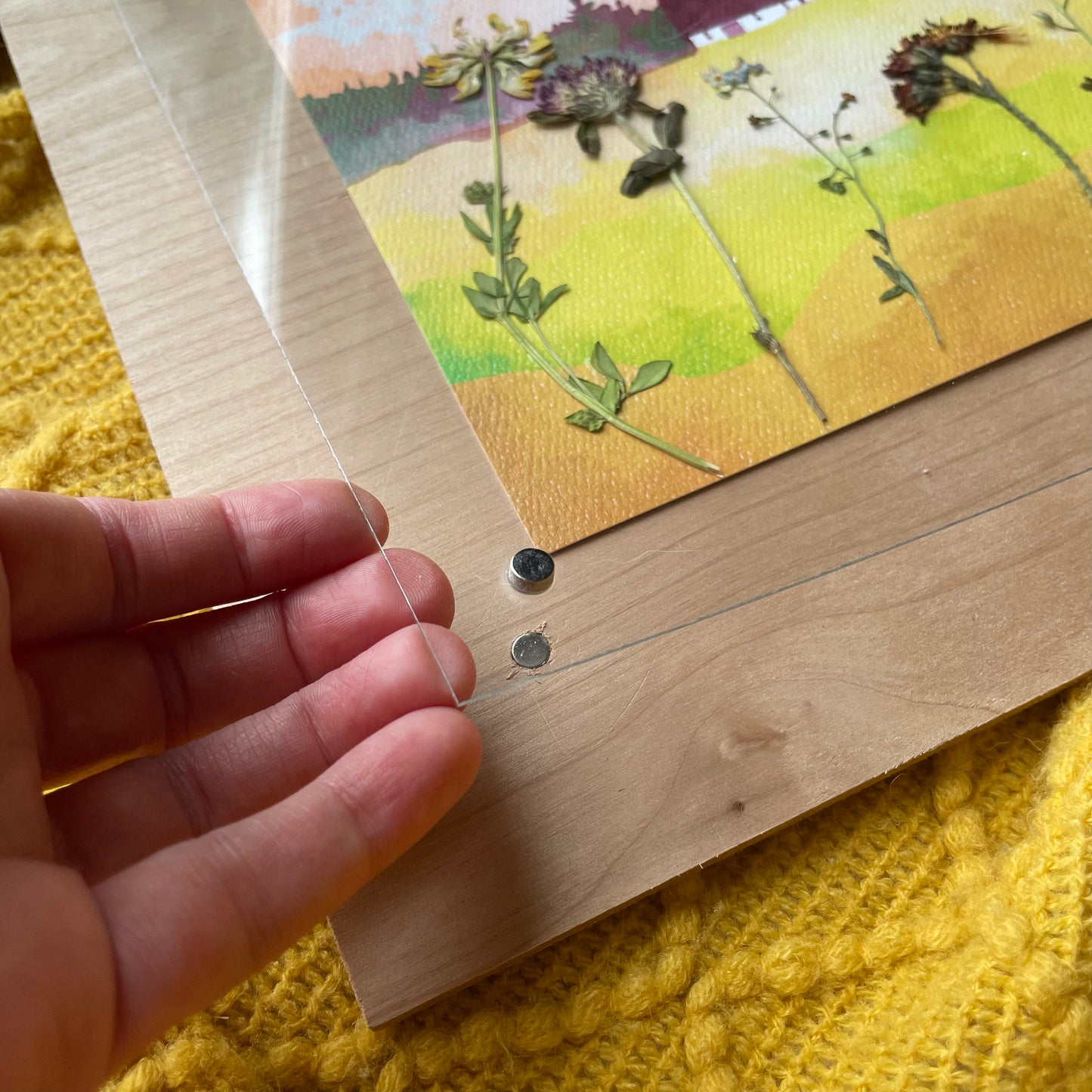 Wildflower Barn - Framed Nature Collage